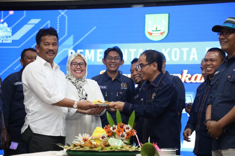 Kepala BP Batam sekaligus Wali Kota Batam Muhammad Rudi di acara wartawan. Foto:Dok/Humas BP Batam