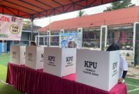 Warga binaan Lapas Perempuan menyalurkan hak suara, Rabu (14/2/2024). Foto:Dok/Lapas