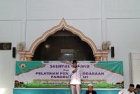 Ketua DMI sekaligus Anggota DPRD Kota Batam Arlon Veristo saat buka pelatihan fardhu kifayah di Masjid Baitul A'la, Aviari Griya Pratama, Minggu (4/2/2024). Foto:Dok/matapedia6