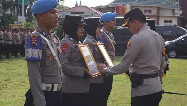 Dua personel polisi di Polresta Padang dipecat. Matapedia6.com/Dok. Polresta Padang