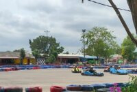 Lintasan wahana Gokart kawasan Golden City Bengkong. Matapedia6.com/ Luci