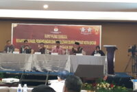 Rapat Pleno Terbuka Rekapitulasi Hasil Penghitungan Suara Tingkat Kota Batam Pada Pemilu Serentak Tahun 2024,  di Hotel Swiss Bell Harbourbay, Sabtu (2/3/2024). Matapedia6.com/ Luci