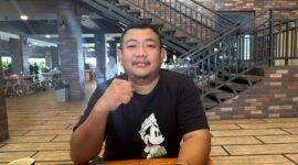 Ketua Ultras HMR Tanjungpinang, Mahmudi Bep, Sabtu (2/3/2024). Foto:DN/matapedia6