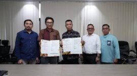 BP Batam MoU perjanjian kerja sama pengelolaan parkir. Foto:Dok/Humas BP Batam