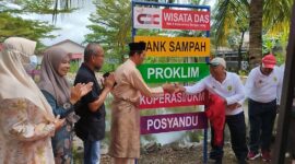 Pencanangan kawasan Kampung Wisata DAS. Foto:Dok/Telkom