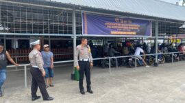 Pelaksanaan operasi seligi 2024, di pelabuhan Punggur Kota Batam, langsung dipantau oleh Dirlantas Polda Kepri Kombes Pol Tri Yulianto, Selasa (12/3/2024). Matapedia6.com/Dok Humas Polda