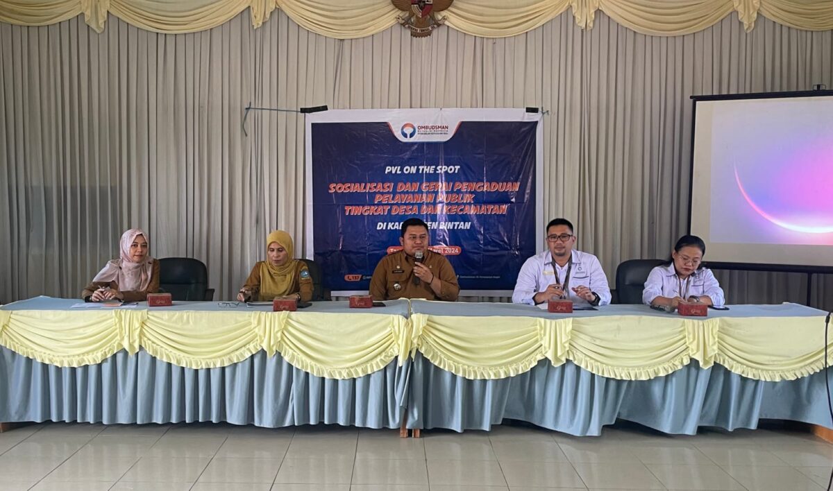 Ombudsman RI Kepri saat melakukan kegiatan Penerimaan dan Verifikasi Laporan (PVL On The Spot) di Kabupaten Bintan. Matapedia6.com/Dok Ombudsman