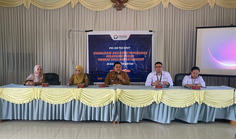 Ombudsman RI Kepri saat melakukan kegiatan Penerimaan dan Verifikasi Laporan (PVL On The Spot) di Kabupaten Bintan. Matapedia6.com/Dok Ombudsman