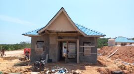 Progres pembangunan rumah terdampak pengembangan Rempang Eco City. Foto:Istimewa