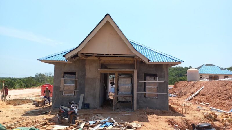 Progres pembangunan rumah terdampak pengembangan Rempang Eco City. Foto:Istimewa