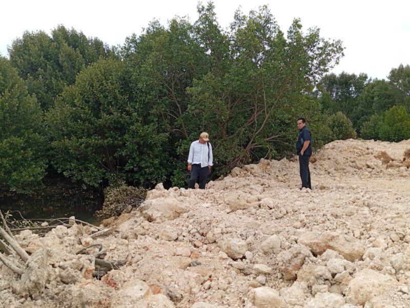 Komisi III DPRD Kota Batam sidak penimbunan lahan mangrove di wilayah Sagulung, dalam waktu dekat akan panggil pemilik lahan, Kamis (21/3/2024). Matapedia6.com/ Luci