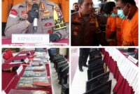 Polresta Barelang bongkar sindikat judi online di Kota Batam, situsnya terintegrasi ke Kamboja. 12 pelaku diamankan dan belasan juta uang disita, Rabu (20/3/2024). Matapedia6.com/ Dok Humas Polres