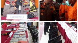 Polresta Barelang bongkar sindikat judi online di Kota Batam, situsnya terintegrasi ke Kamboja. 12 pelaku diamankan dan belasan juta uang disita, Rabu (20/3/2024). Matapedia6.com/ Dok Humas Polres