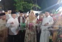 Pj Wali Kota Tanjungpinang Hasan, bersama Gubernur Kepri Ansar Ahmad membuka bazar ramadan di lapangan pamedan tanjungpinang, Sabtu (23/3/2024). Matapedia6.com/ Diskominfo Tanjungpinang