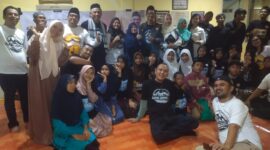 Purna Jamnas foto bersama anak yatim di Yayasan Tjoet Nyak Dien, Sabtu (23/3/2024). Foto:NC/matapedia6