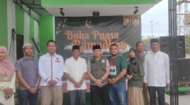 Pengurus GMPI Kota Batam foto bersama Intelkam Polda Kepri usai gelar buka puasa bersama dan berbagi kepada yatim piatu, Rabu (27/3/2024). Matapedia6.com/ Ramadan