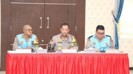 Wakapolda Kepri Brigjen Pol Asep Safrudin didampingi Irwasda Polda Kepri  Kombes Pol Sri Satyatama dan Karo SDM Polda Kepri Kombes Pol Irvan Prawira Satyaputra saat sidang penetuan kelulusan peserta SIP Polda Kepri angkatan ke 53 di Gedung Lancang Kuning Polda Kepri. Matapedia6.com/ Dok Humas Polda Kepri
