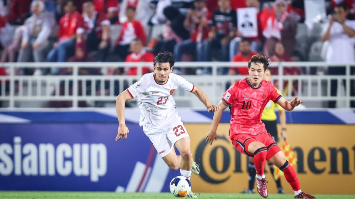 Laga Timnas Indonesia melawan Korea Selatan yang berakhir dengan drama adu penalti di Stadion Abdullah bin Khalifa, Doha Qatar, Jumat (26/4/2024). (AFC)