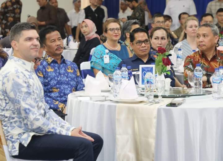 Kepala BP Batam, Muhammad Rudi hadiri  peresmian Batam Technology Center - Pabrik 5 & 6 PT Karti Yasa Sarana - Cameron SLB di PT Karti Yasa Sarana, Batu Ampar, Batam, Kamis (25/4/2024).