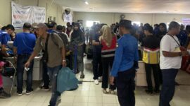 Direktorat Pengamanan (Ditpam) BP Batam, lakukan pengawalan dan pengamanan di pelabuhan berikan kenyamanan kepada calon penumpang selama menghadapi arus mudik lebaran 2024. Matapedia6.com/ Dok Humas Bp Batam