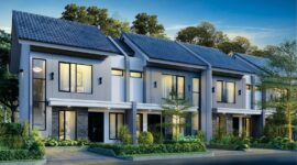 Rumah contoh di Villa Panbil Klaster Kintamani.