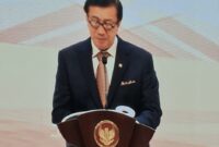 Menteri Hukum dan Hak Asasi Manusia (Menkumham), Yasonna Laoly.