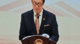 Menteri Hukum dan Hak Asasi Manusia (Menkumham), Yasonna Laoly.