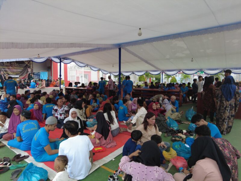 Ribuan keluarga warga binaan melepas rindu bertemu langsung dengan keluarganya di momen idulfitri 1445 H di Rutan Kelas IIA Batam, Rabu (11/4/2024). Matapedia6.com/Dok Rutan