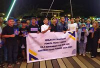 Pemuda Peduli Lingga (PPL) deklarasi dukungan untuk Muhammad Rudi maju menjadi calon Gubernur Kepri 2024 mendatang, Sabtu (13/4/2014). Matapedia6.com/Dok PPL