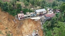 Kondisi longsor yang terjadi di tanah Toraja Sulawesi Selatan yang menyebabkan 14 orang meninggal dunia. Matapedia6.com/ Diskominfo Sulawesi selatan