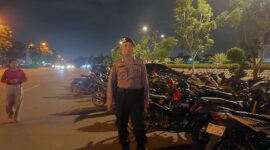Anggota Polsek Batuaji melakukan patroli keliling khususnya di tempat-tempat yang ramai dikunjungi masyarakat, Minggu (14/4/2024). Matapedia6.com/ Dok Polsek Batuaji