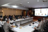 Kunjungan Tim dan Peserta Didik Sekolah Staf dan Pimpinan Tinggi (Sespimti) 33 Pokjar V di Gedung Marketing Center BP Batam, Senin, (22/4/2024). Foto:Humas BP Batam