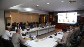 Kunjungan Tim dan Peserta Didik Sekolah Staf dan Pimpinan Tinggi (Sespimti) 33 Pokjar V di Gedung Marketing Center BP Batam, Senin, (22/4/2024). Foto:Humas BP Batam