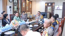 Internal Security Department (ISD) Singapura, saat melakukan audiensi di kantor Kapolda Kepri, di Batu Besar Nongsa, Selasa (23/4/2023). Matapedia6.com/ Dok Humas Polda