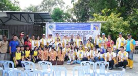 Peresmian tugu Lions We Serve dan tanam pohon di objek waduk Sei Ladi. Foto:Humas BP Batam