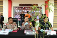 Polres Bintan gelar Ekspos pengungkapan tanaman ganja milik yang ditanamkan warga di KM 17 Desa Toapaya Selatan Kabupaten Bintan, Kamis (25/4/2024). Matapedia6.com/ Dok Polres Bintan