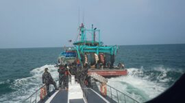 KKP amankan kapal ikan asing di Selat Malaka. Foto:Istimewa