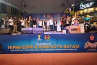 Koni Batam bersama HIPMI halal bihalal, Sabtu (27/4/2024). Foto:ist