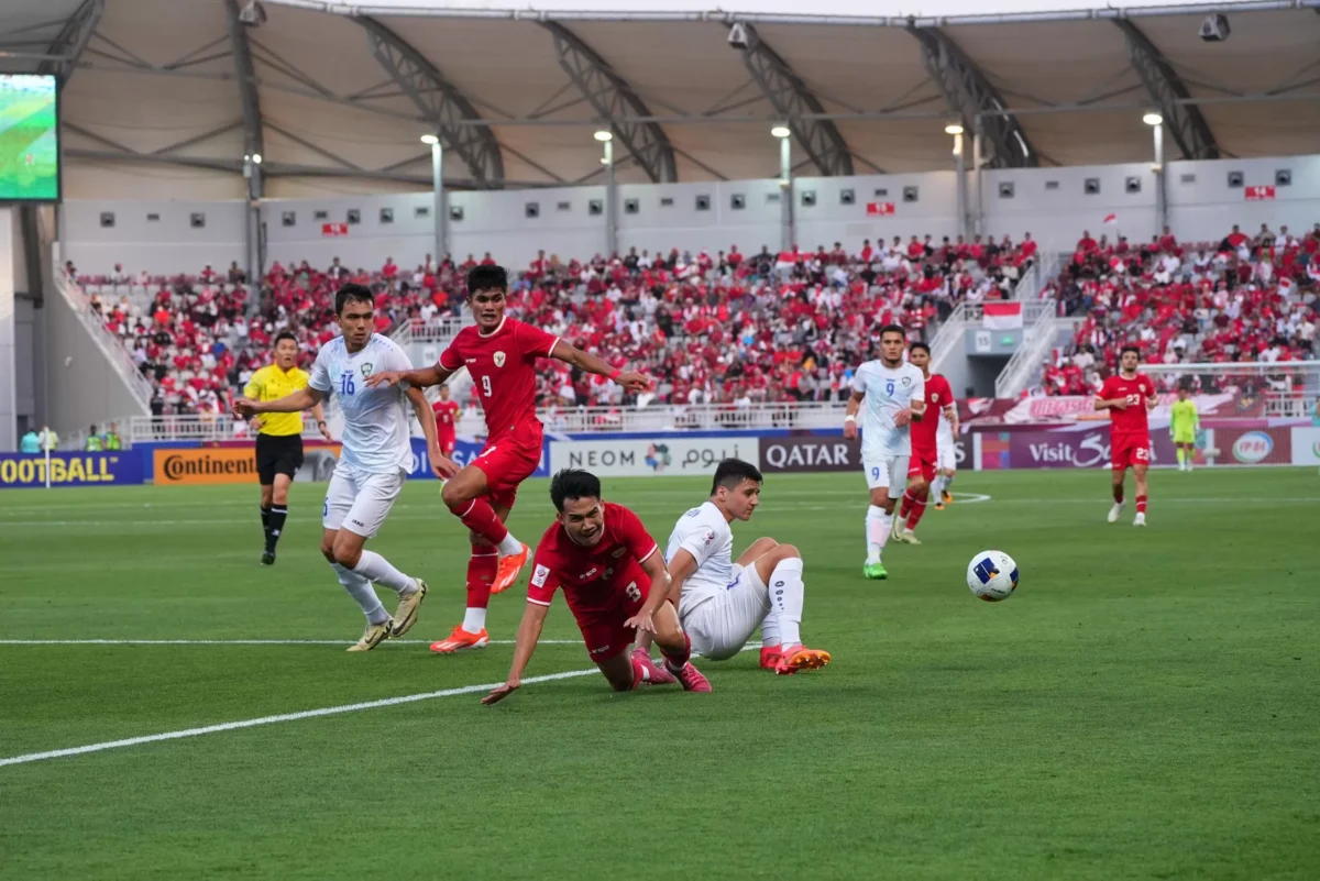 aga Indonesia vs Uzbekistan di semifinal Piala Asia U-23 2024. (Dok. PSSI)