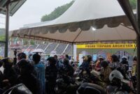 Kondisi para pemudik yang ada di pelabuhan telaga Punggur Kota Batam beberapa waktu lalu. Matapedia6.com/ Luci