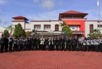 Lapas Batam saat upaca hari Bakti Pemasyarakatan. Foto: Istimewa