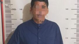 Pelaku perbuatan asusila terhadap tiga anak dibawah umur di wilayah Sekupang. Matapedia6.com/Dok Polsek