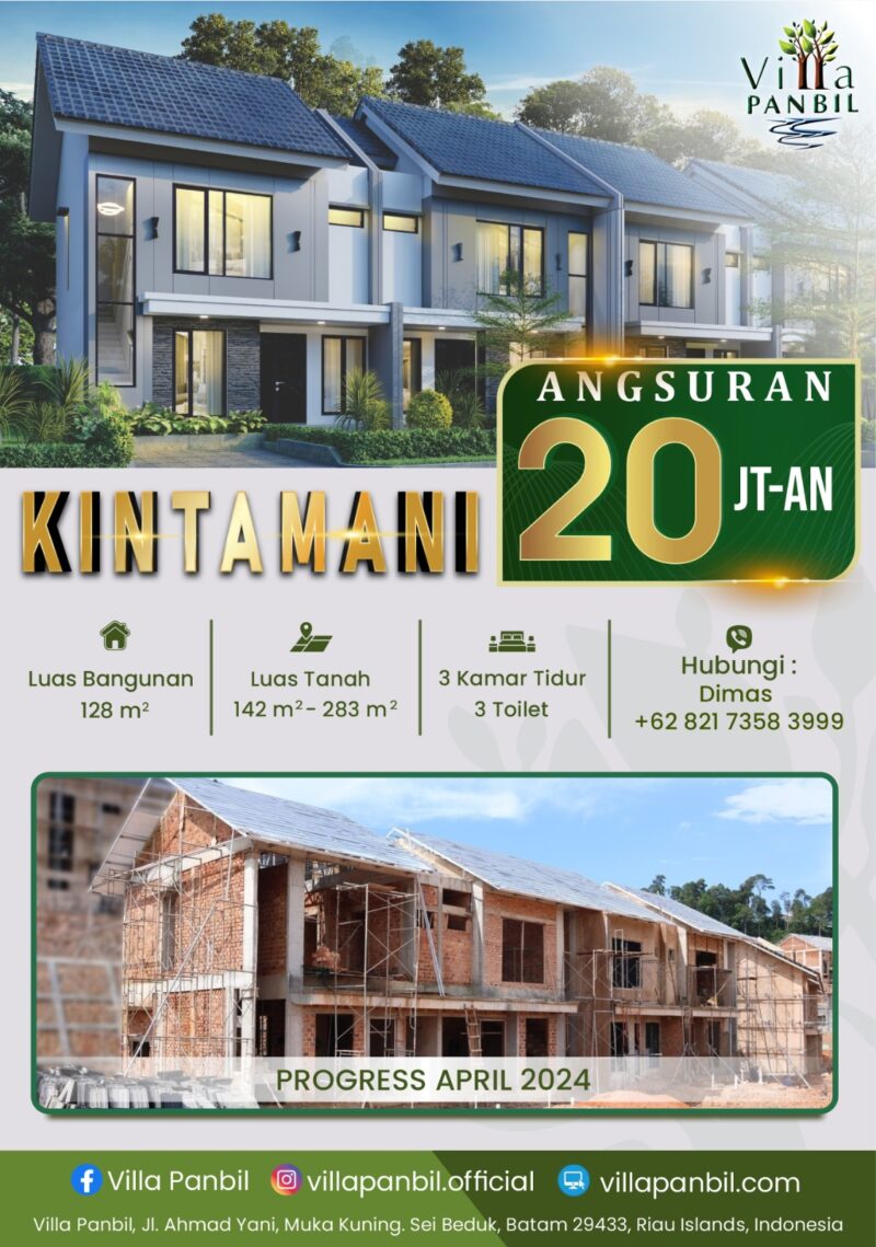 Banner Villa Panbil. Foto:Istimewa