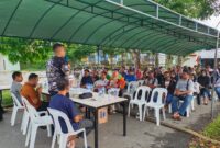 Camat Sagulung Hafiz bersama warga Perumnas beberapa hari lalu. Foto:Ist