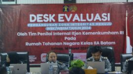 Rutan Batam Desk Evaluasi menuju WBK WBBM. Foto:Ist