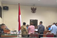 Sidang pemeriksaan saksi perkara lahan di PTUN Tanjungpinang, Rabu (15/5/2024). Foto:Dhea/matapedia6