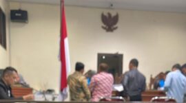 Sidang pemeriksaan saksi perkara lahan di PTUN Tanjungpinang, Rabu (15/5/2024). Foto:Dhea/matapedia6