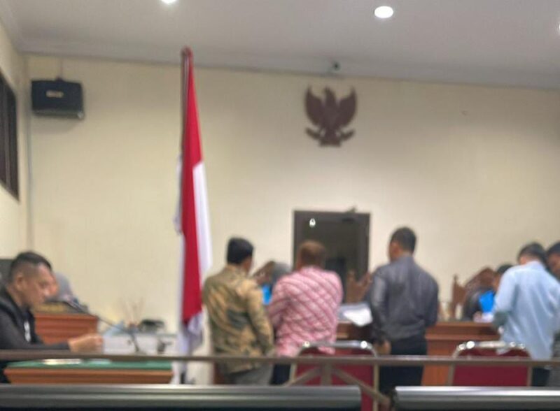 Sidang pemeriksaan saksi perkara lahan di PTUN Tanjungpinang, Rabu (15/5/2024). Foto:Dhea/matapedia6
