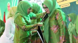 Pelantikan Ketua dan Pengurus Wilayah (PW) Muslimat NU Kepulauan Riau (Kepri). Foto;Istimewa