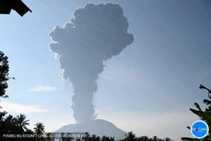 Gunungapi ibu erupsi